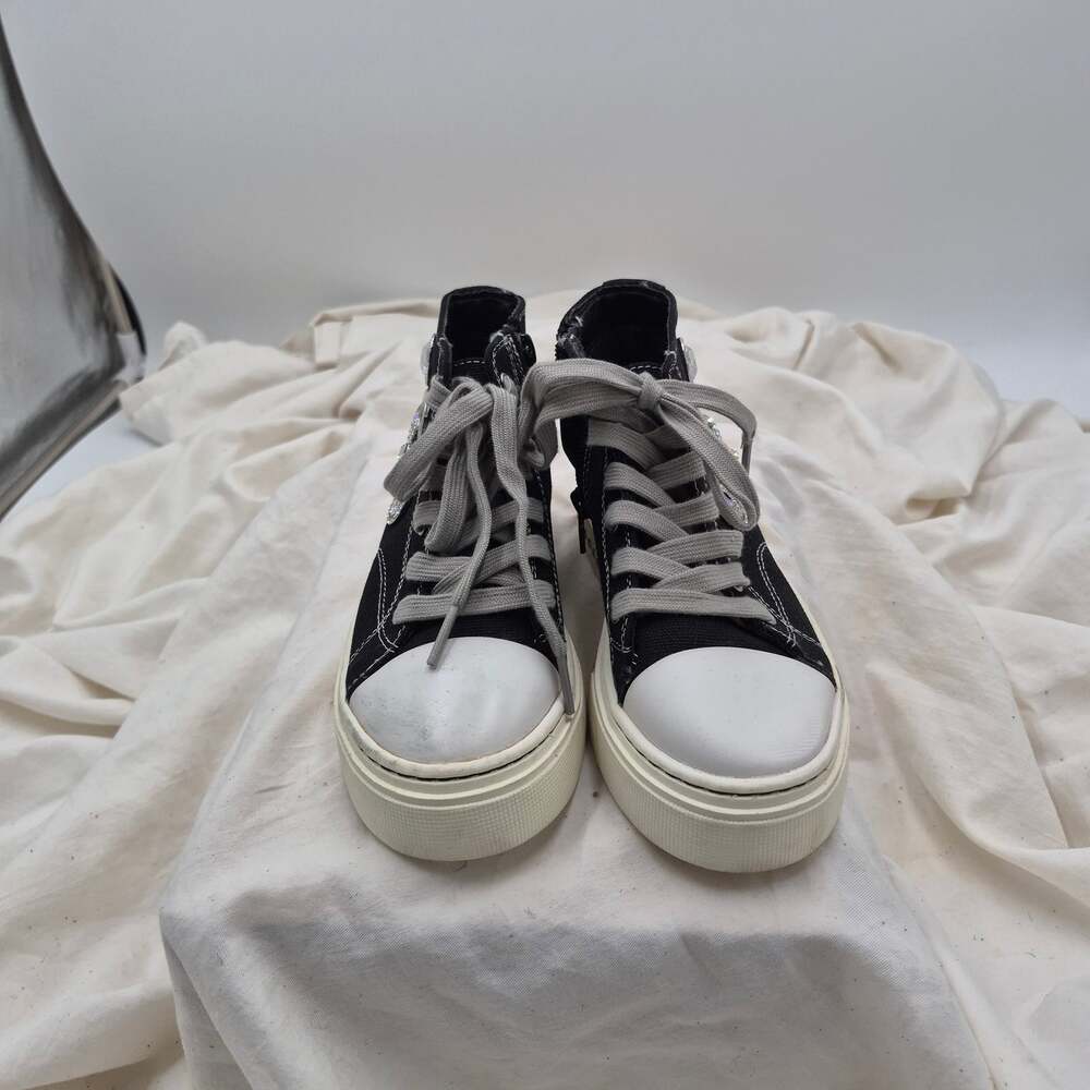 Steve Madden Kids J-Mistee High-Top Platform Black Sneaker little girls size 13